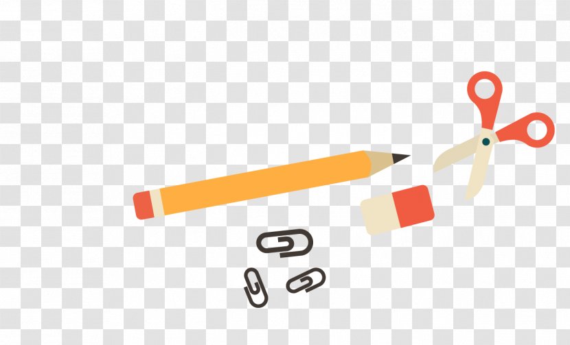 Cartoon Pencil - Technology - Eraser Transparent PNG