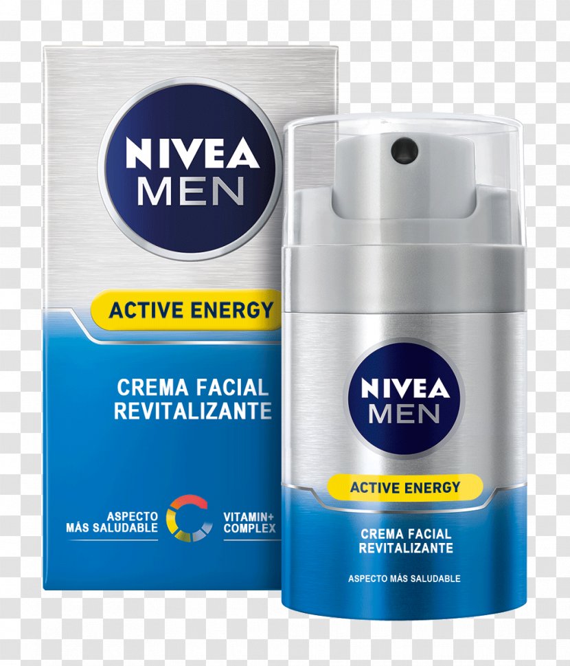 NIVEA Men Active Energy Gesichtspflege Creme Cream Moisturizer Aftershave - Antiaging - Face Transparent PNG
