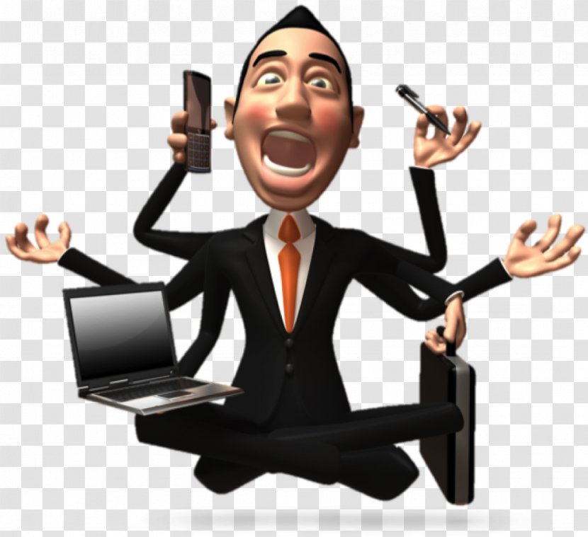Computer Multitasking Clip Art Photograph Image Vector Graphics - Communication - Boss And Employee Transparent PNG