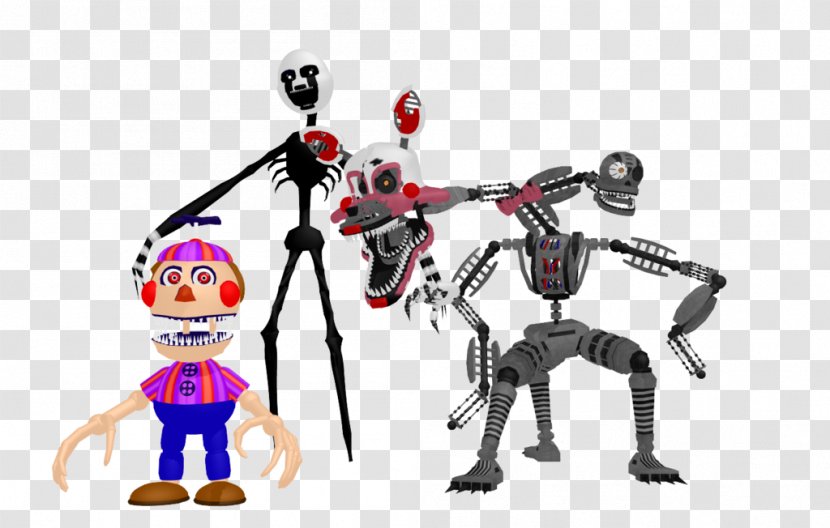 Five Nights At Freddy's 2 4 Animatronics Nightmare Marionette - Oscar Little Goldman Transparent PNG