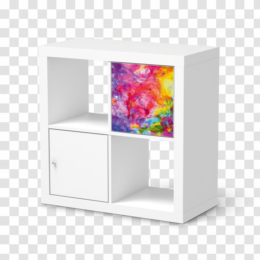 Expedit Hylla Billy Bookcase Table - Abstract Watercolor Transparent PNG