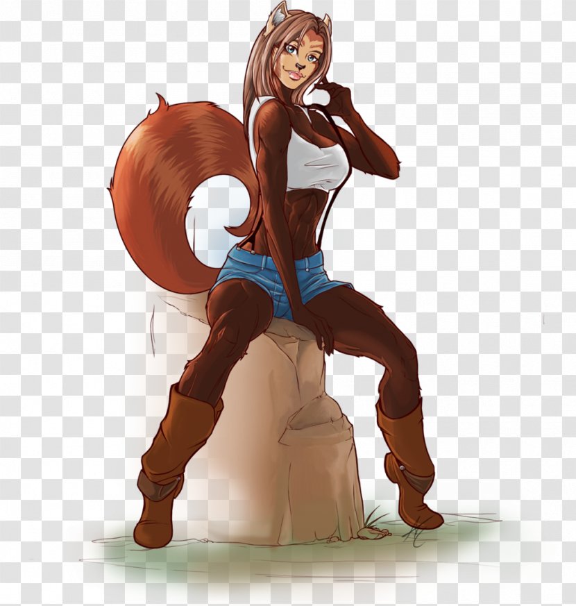 Figurine Muscle Cartoon Character Fiction - Fictional - Pretty Female Lynx Transparent PNG