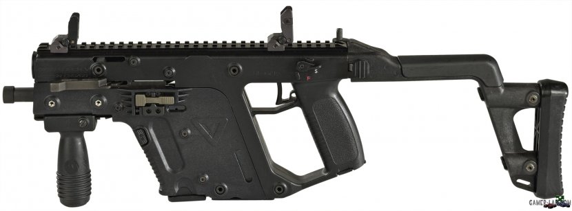 KRISS Vector Submachine Gun .45 ACP Weapon - Silhouette - Machine Transparent PNG