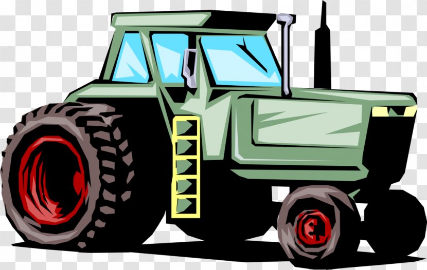 Clip Art Vector Graphics Tractor Agriculture Illustration - Wheel Transparent PNG