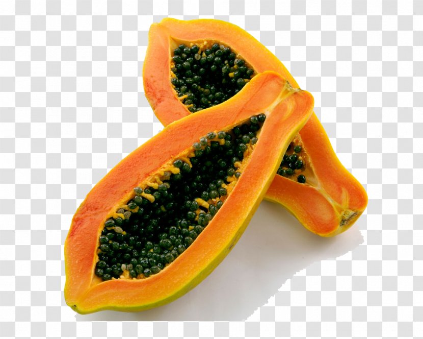 Papaya Food Meat Auglis Health - Cut Transparent PNG