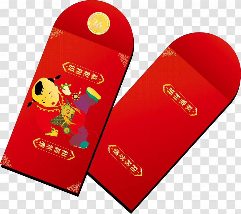 T-shirt Red Envelope - Envelopes Are On The Reverse Side Transparent PNG
