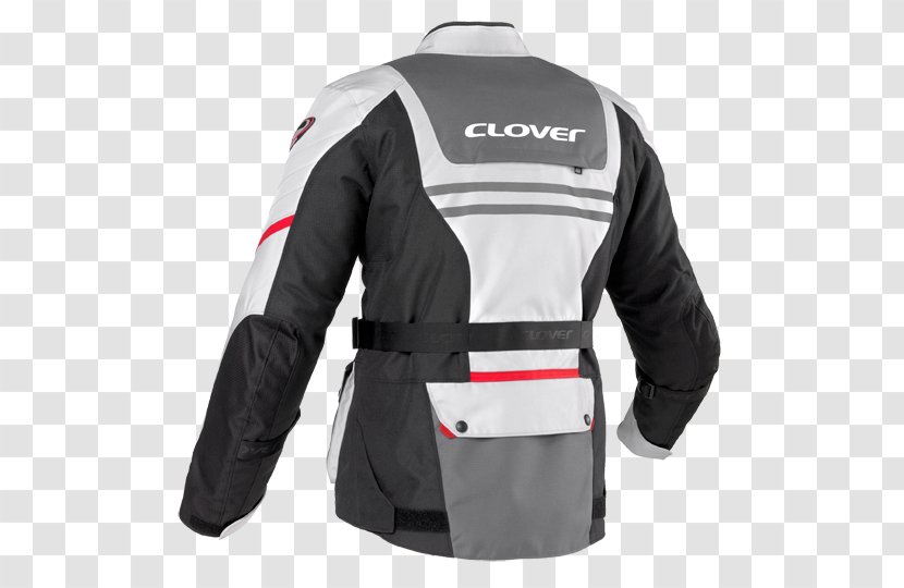Leather Jacket Motorcycle Clothing Coat - Clover Transparent PNG