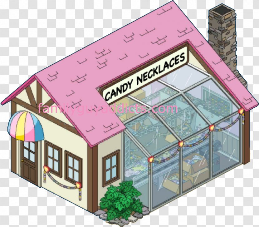 Building Cartoon - Pink - House Outdoor Structure Transparent PNG