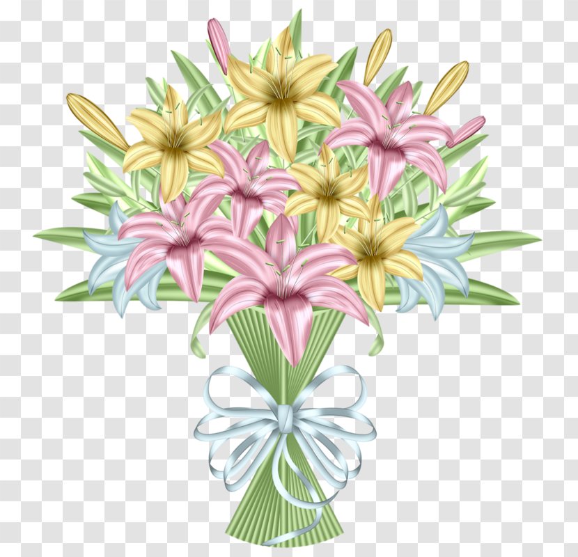 Lilium Flower - No - Cartoon Painted Lily Transparent PNG