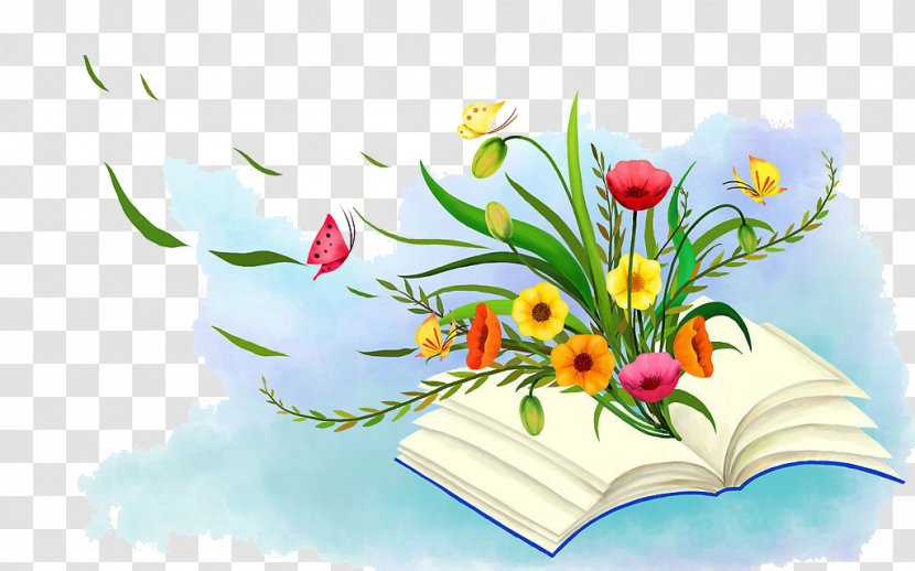 Flower Book - Publishing Transparent PNG