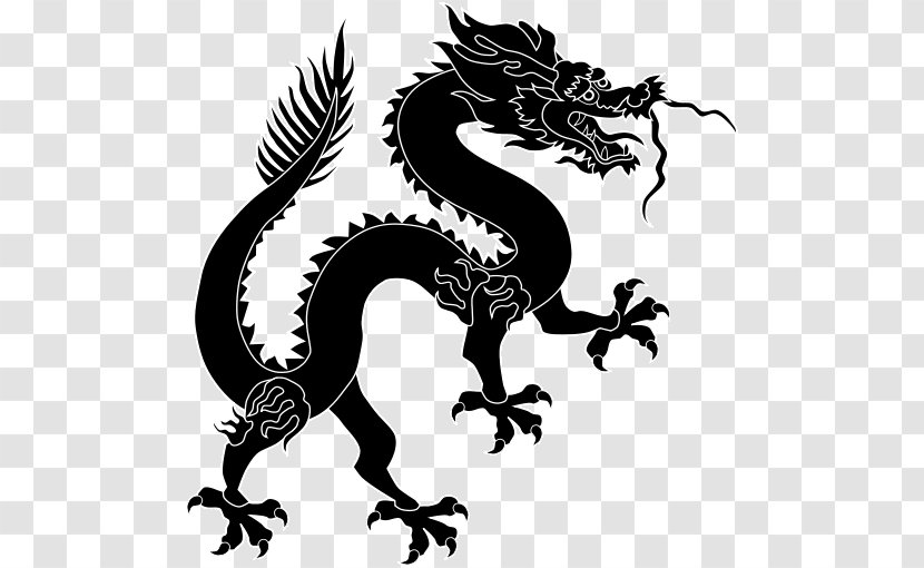 China Chinese Dragon - Silhouette Transparent PNG