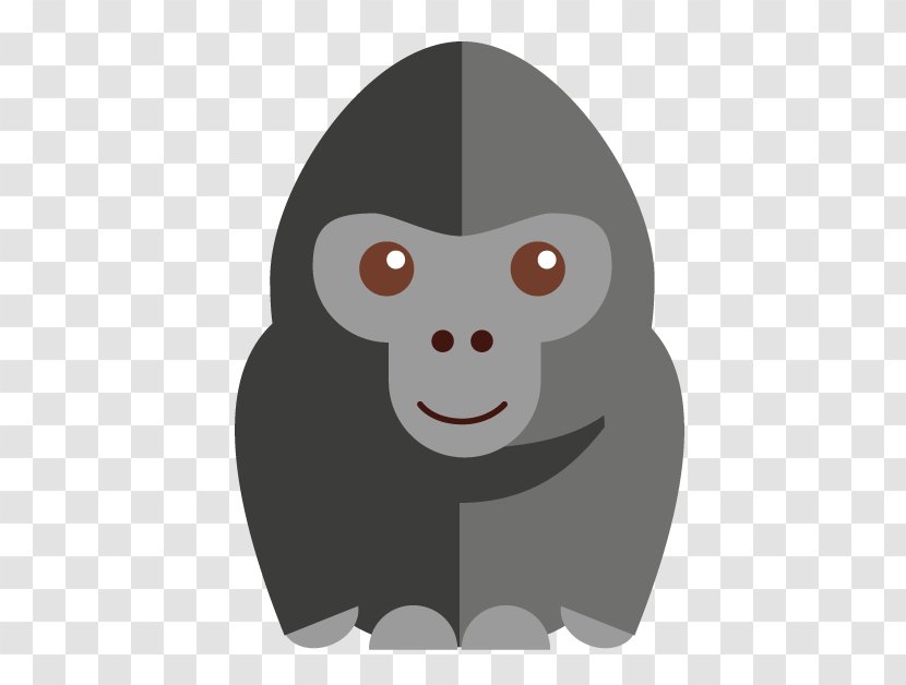 Gorilla Cartoon Orangutan Vector Graphics Image - Fictional Character Transparent PNG