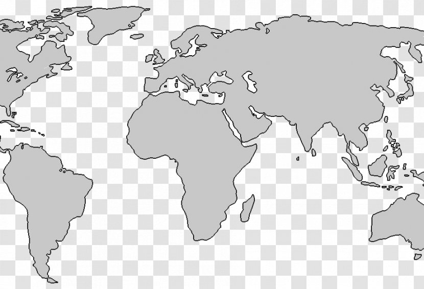World Map The World: Maps Blank - Line Art - Gmo Crops Transparent PNG