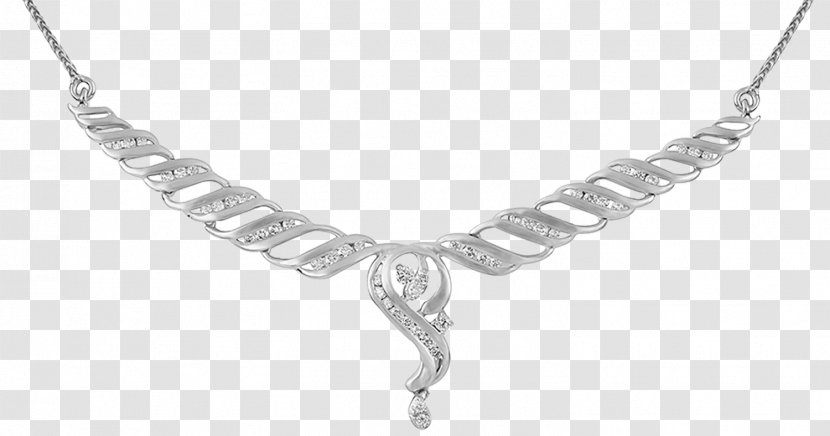 Necklace Charms & Pendants Orra Jewellery Platinum - Chain Transparent PNG