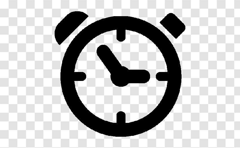 Timer Alarm Clocks Stopwatch - Black And White - Clock Transparent PNG