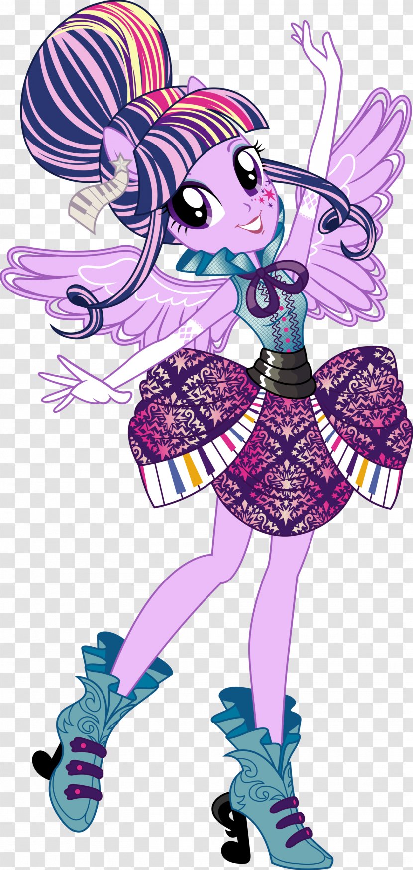 Twilight Sparkle Applejack Pinkie Pie Rarity Rainbow Dash - Magenta - Hair Tie Transparent PNG