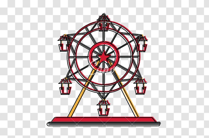 Ferris Wheel Graphic Design - Symmetry - Of Fortune Transparent PNG