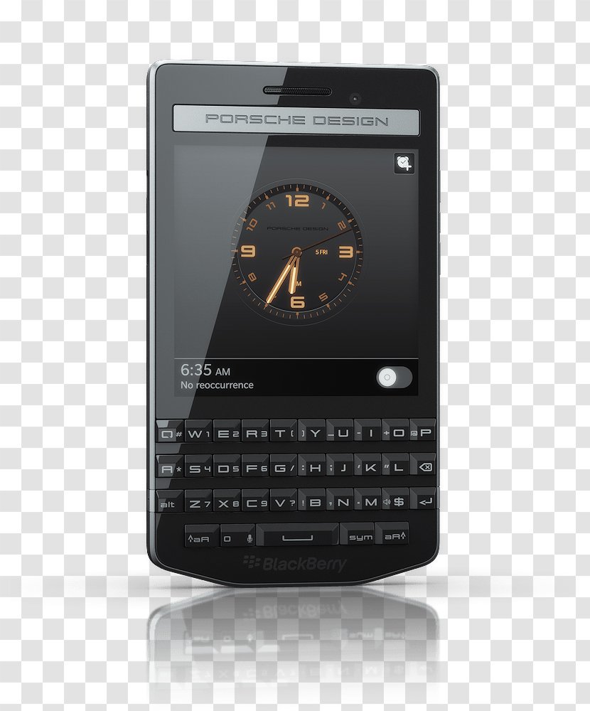 BlackBerry Porsche Design P'9981 10 Telephone - Gadget - High-gloss Transparent PNG