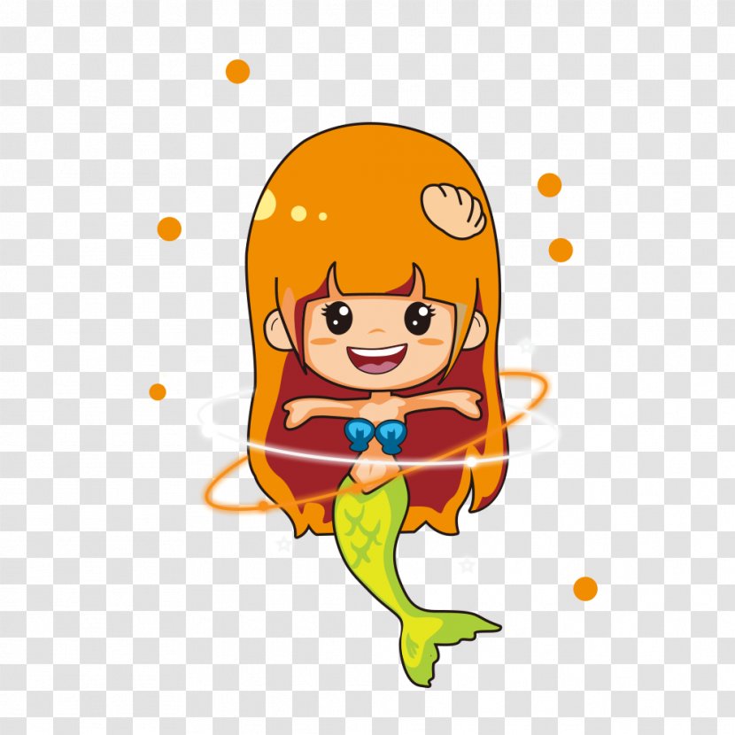 The Little Mermaid - Cartoon - Beautiful Princess Material Transparent PNG