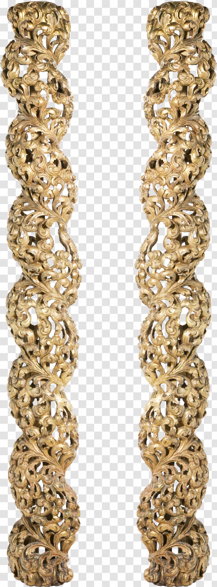 Earring Column Baroque Wood Jewellery - Facade Transparent PNG