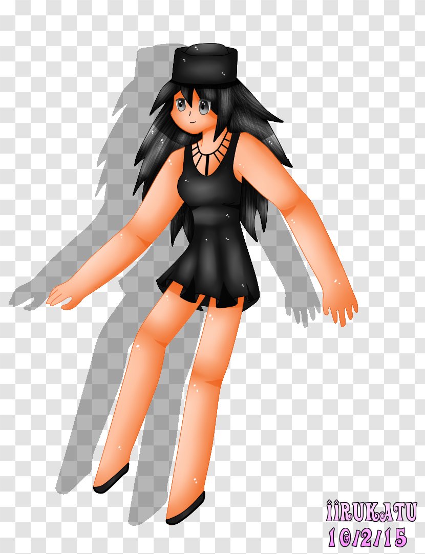 Black Hair Figurine Character - Heart - Miki Transparent PNG