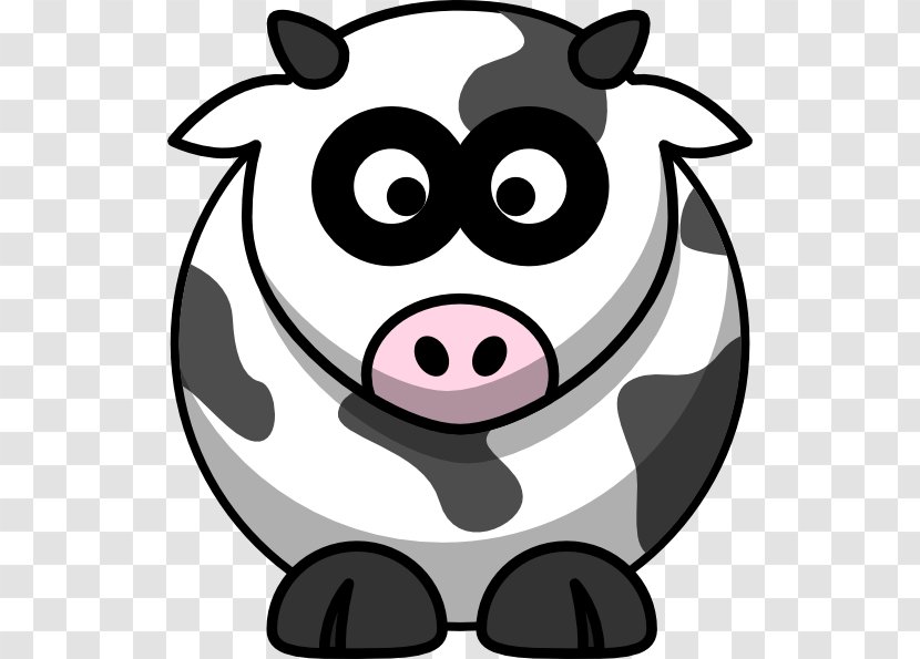 White Park Cattle Drawing Cartoon Dairy - Nose - Sad Cow Transparent PNG