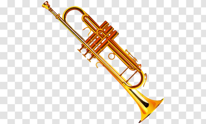 Trumpet Clip Art Trombone Saxophone - Brass Instruments - Musical Instrument Transparent PNG