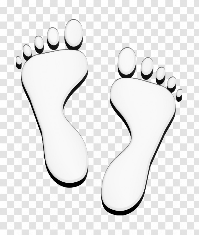 Foot Icon Shapes Icon Human Footprint Icon Transparent PNG