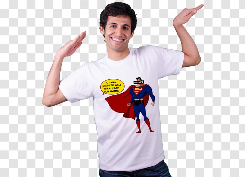 T-shirt Superman Govinda YouTube Bollywood - Film Transparent PNG