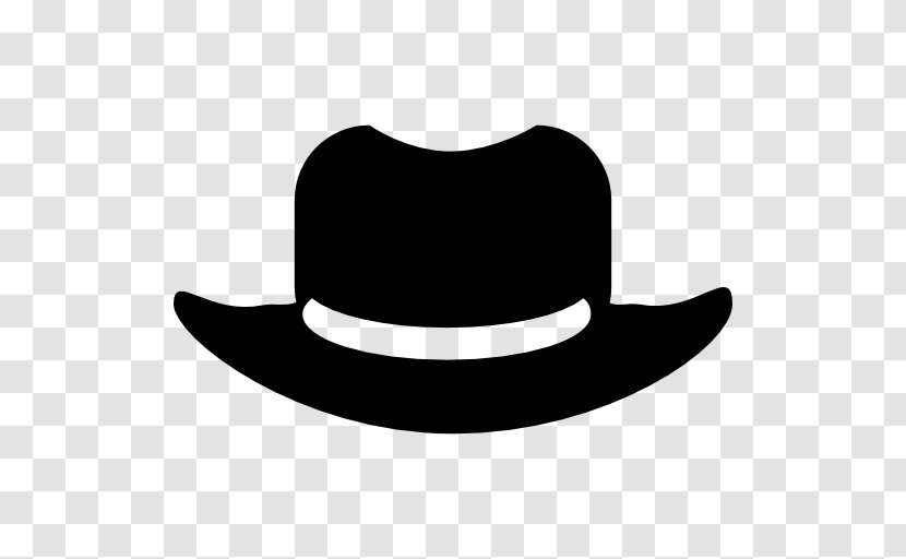 Cowboy Hat Headgear - Black And White Transparent PNG