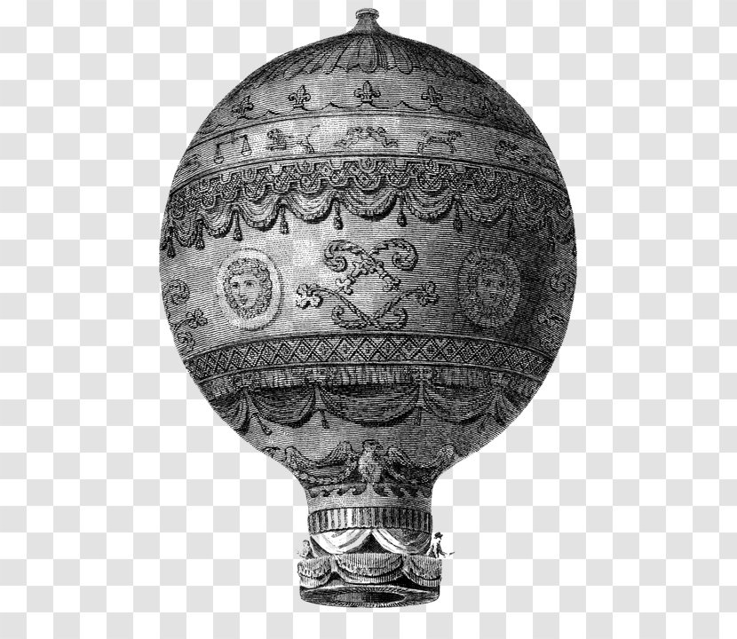 Flight Hot Air Balloon Airship Montgolfier Brothers - Vintage Transparent PNG