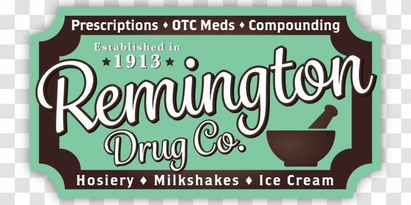 Remington Drug Co Pharmacy Pharmacist Pharmaceutical National Code - Label Transparent PNG