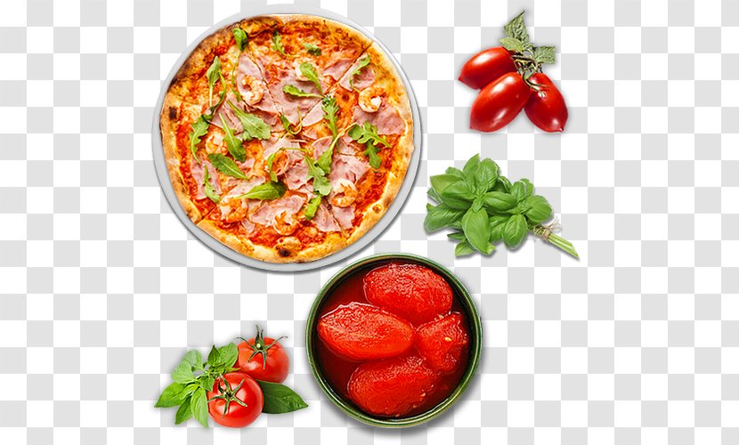 Vegetarian Cuisine Food Italian Turkish Garnish - Tomato - Heart Pizza Transparent PNG