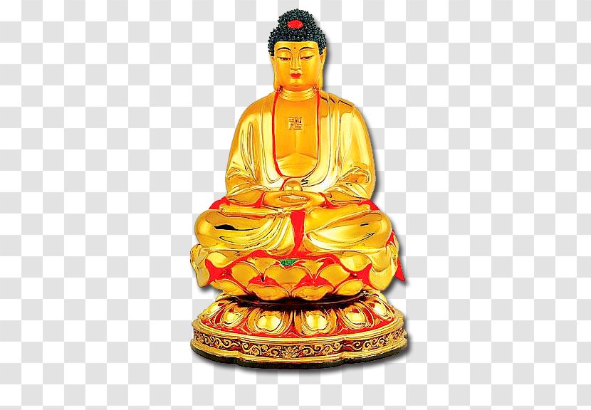 Golden Buddha Offering Buddhahood Daibutsu Bodhisattva - Tathagata Sitting On A Lotus,Golden Transparent PNG