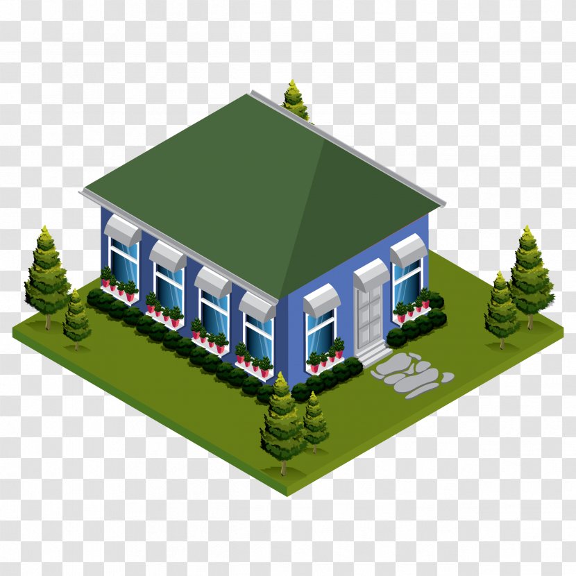 House Property Energy - Isometric Design Transparent PNG