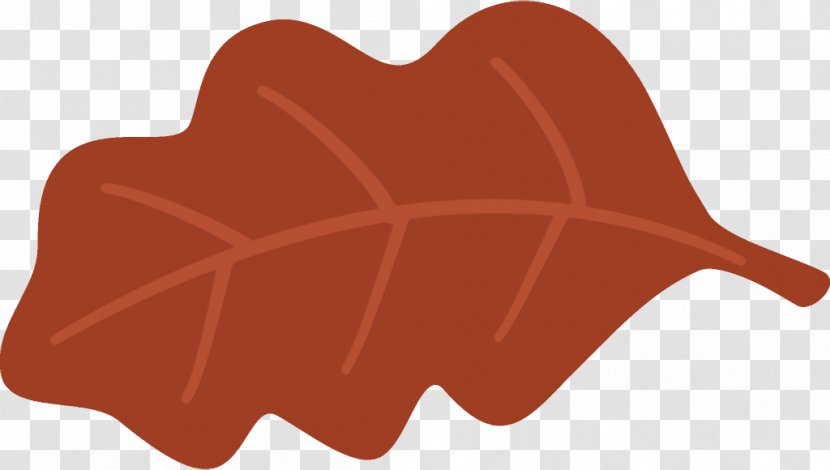 Autumn Leaf Fallen Dead - Orange - Heart Transparent PNG