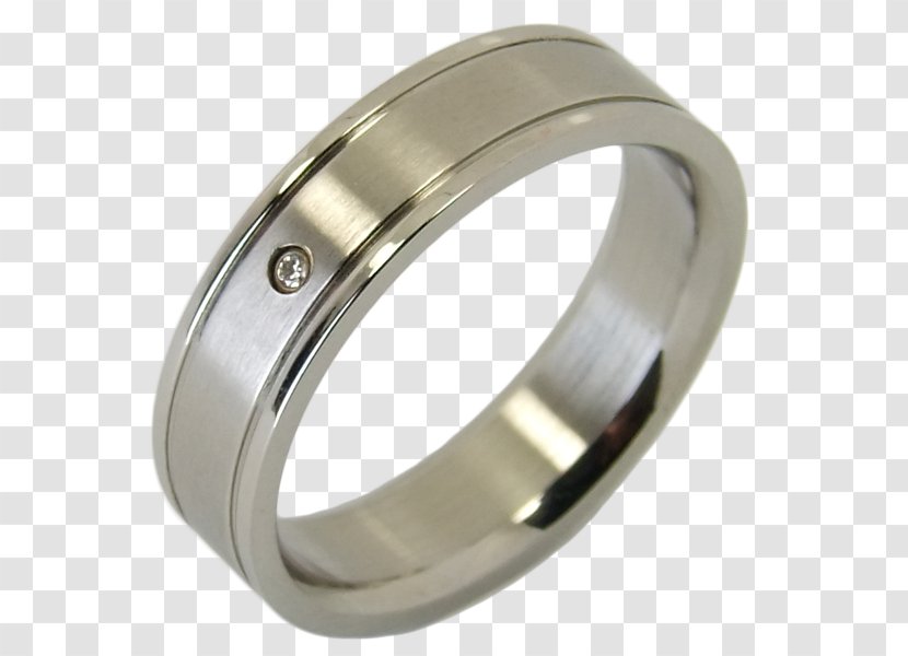 Silver Wedding Ring - Metal Transparent PNG