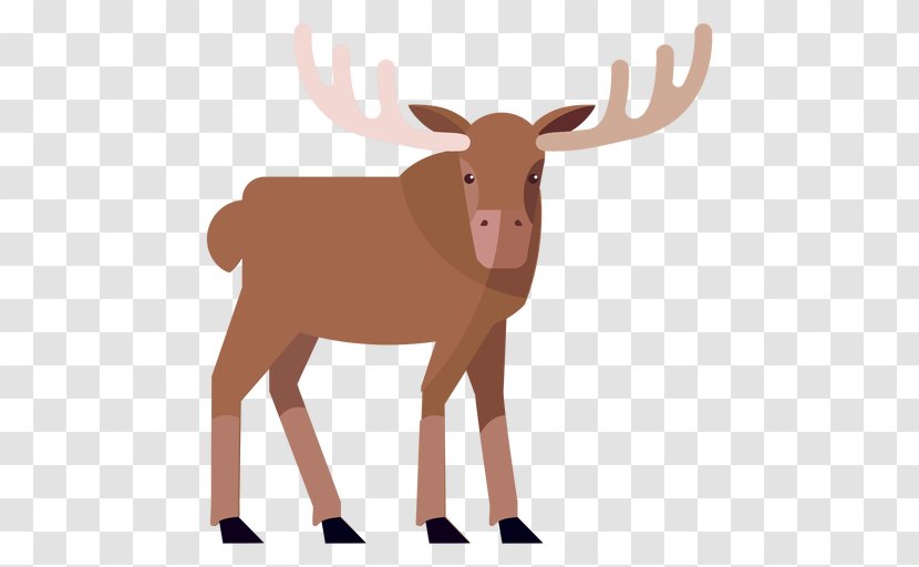 Reindeer Cartoon - Elk - Sticker Fawn Transparent PNG