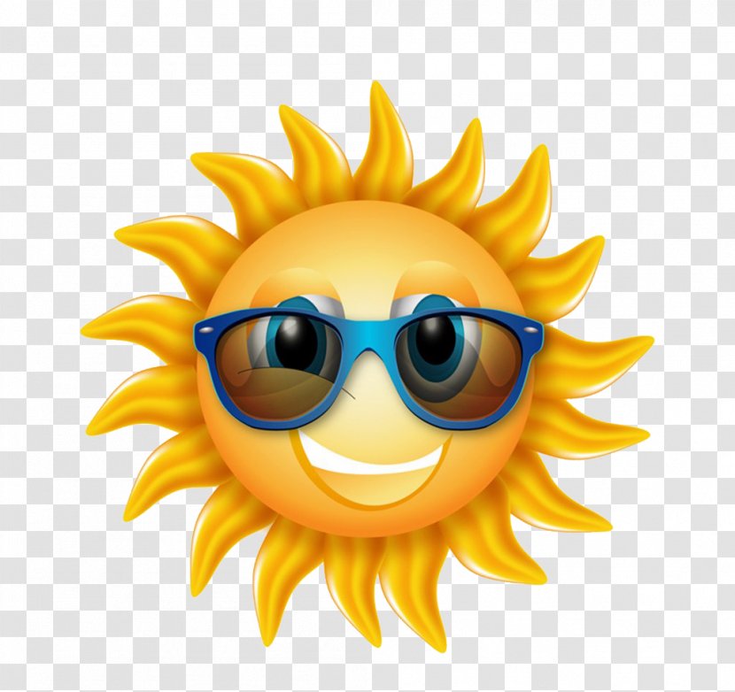 Light Sunglasses Icon - Great Cartoon Island Sun Transparent PNG