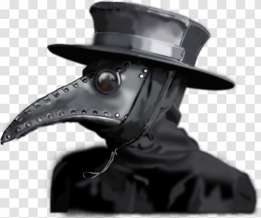 Black Death Plague Doctor Costume Bubonic - Mask Transparent PNG