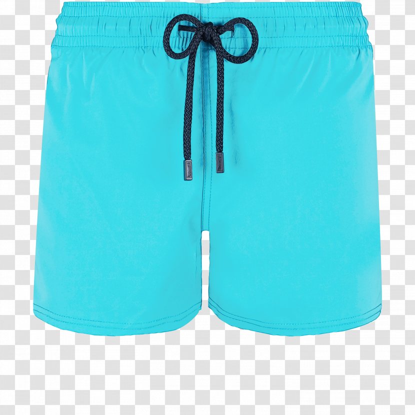 Swim Cartoon - Blue - Active Shorts Transparent PNG