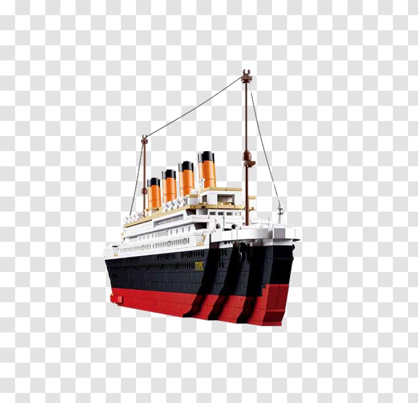 RMS Titanic Royal Mail Ship Toy Sluban Building Blocks - Watercraft Transparent PNG