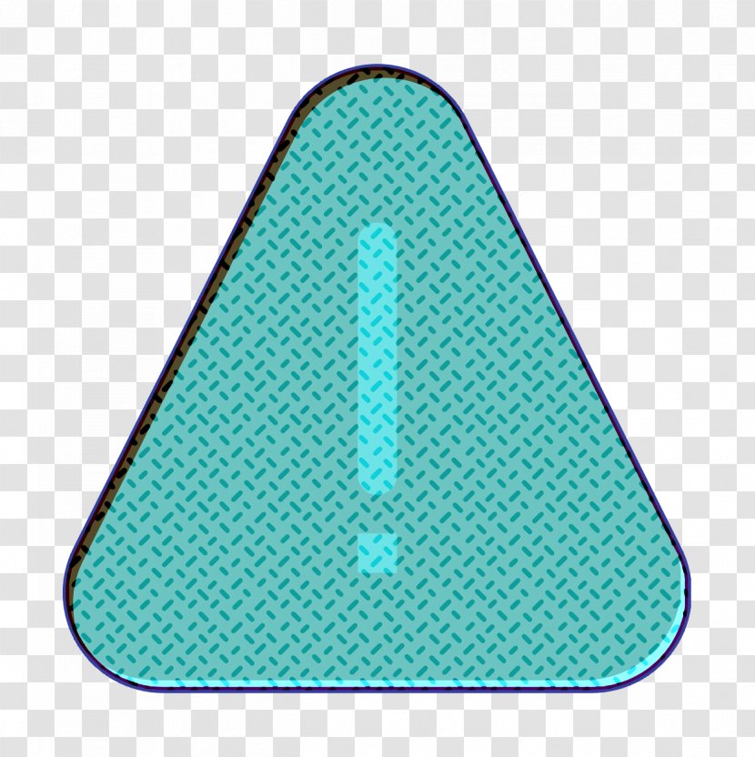 Triangle Icon Caution Interface - Teal Transparent PNG