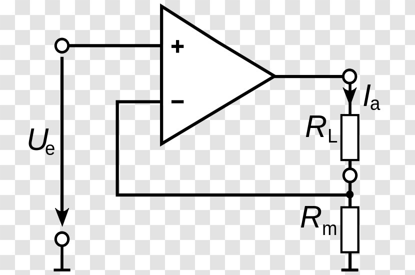 Electronic Circuit Operational Amplifier Transducer Piezoelectric Sensor Oscillators - Rectangle Transparent PNG