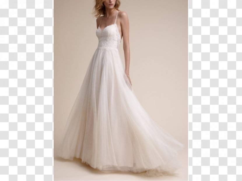 Wedding Dress Neckline Lace - Silhouette Transparent PNG