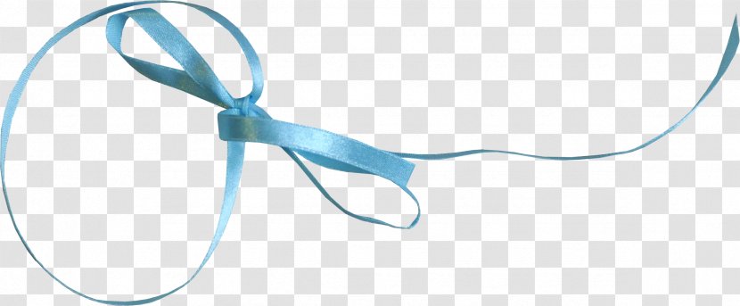 Ribbon Blue Shoelace Knot - Bow Transparent PNG