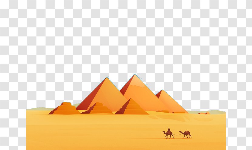 Egyptian Pyramids Ancient Egypt - Drawing Transparent PNG