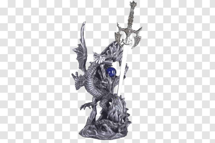 Dragon Fantasy Figurine Statue Sculpture Transparent PNG