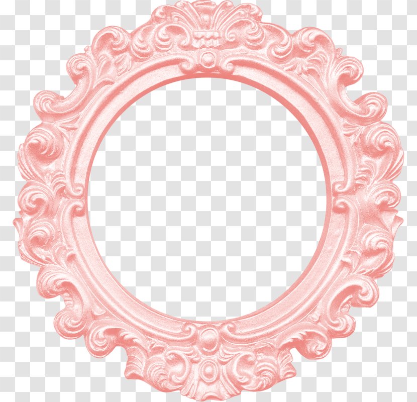 Picture Frame Mirror Clip Art - Heart - Pink Transparent PNG