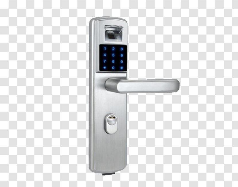 Electronic Lock TiendaIntegra Access Control Fingerprint - Door Transparent PNG